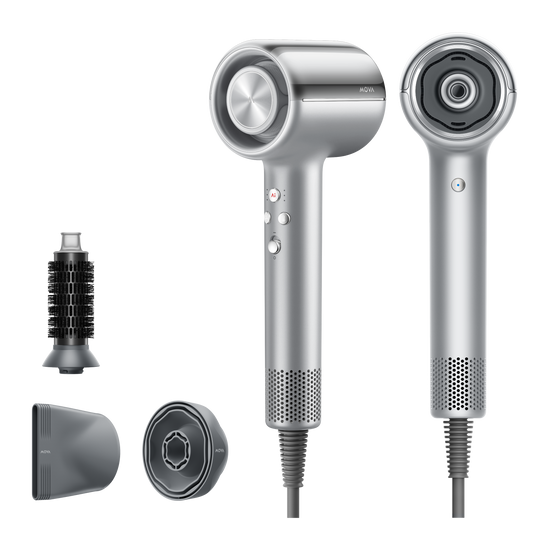 MOVA Shine 20 Sidabro spalvos Plaukų džiovintuvas