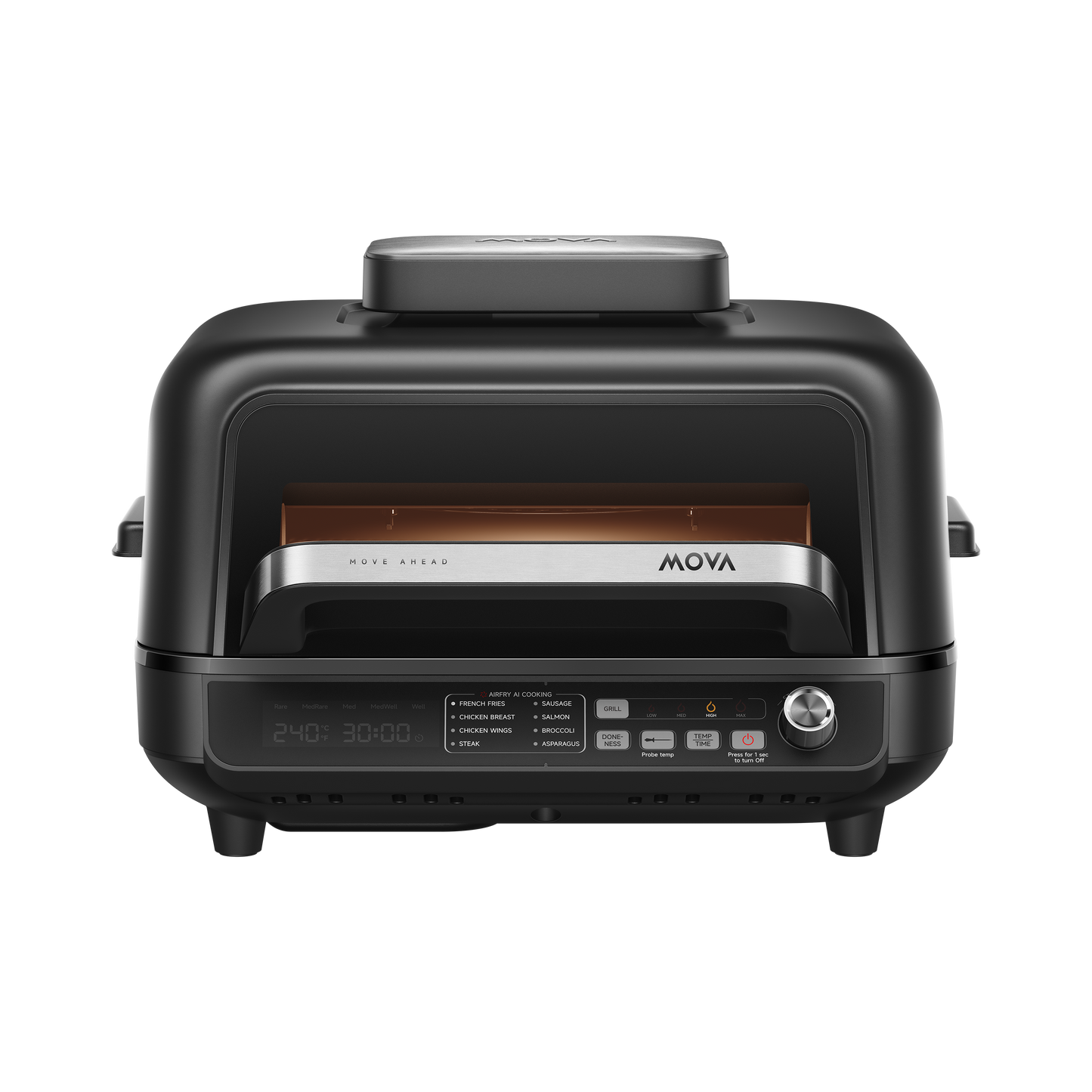 MOVA VersaMaster IG20 Pro  Naudoti patalpose skirtas grilis ir gruzdintuvė