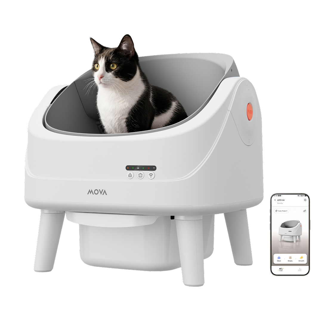 MOVA katės tualetas MeowgicPod LB10 Air