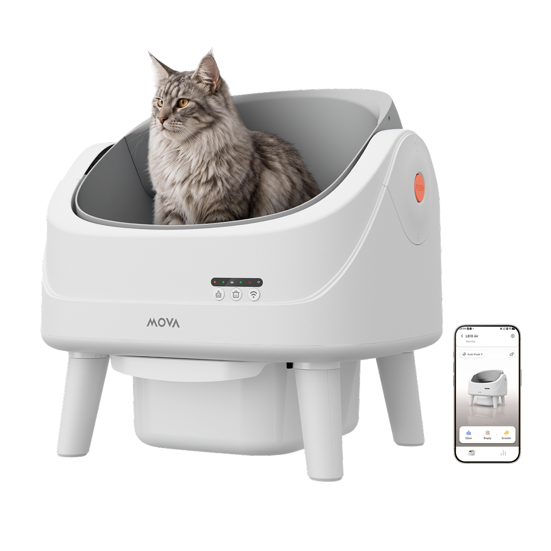 MOVA katės tualetas MeowgicPod LB10 Air