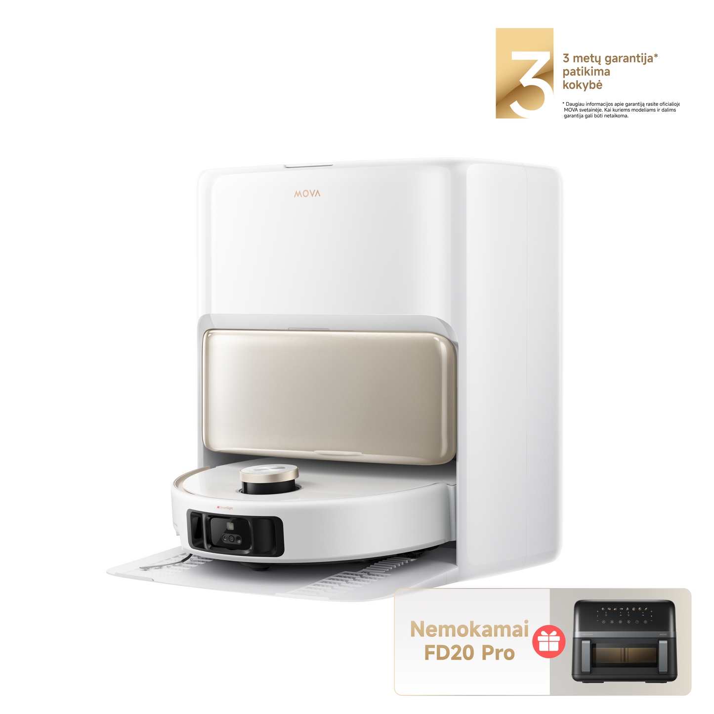 V50 Ultra Complete - balta | Dulkių siurblys robotas