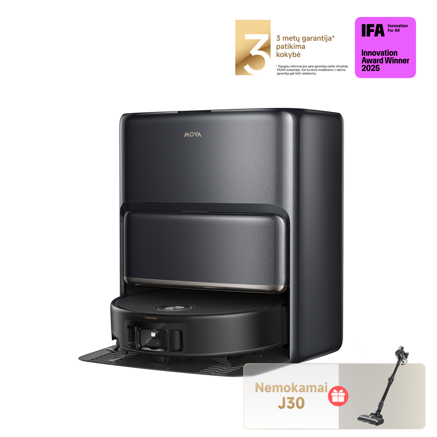 MOVA Z60 Ultra Roller Complete Dulkių siurblys robotas