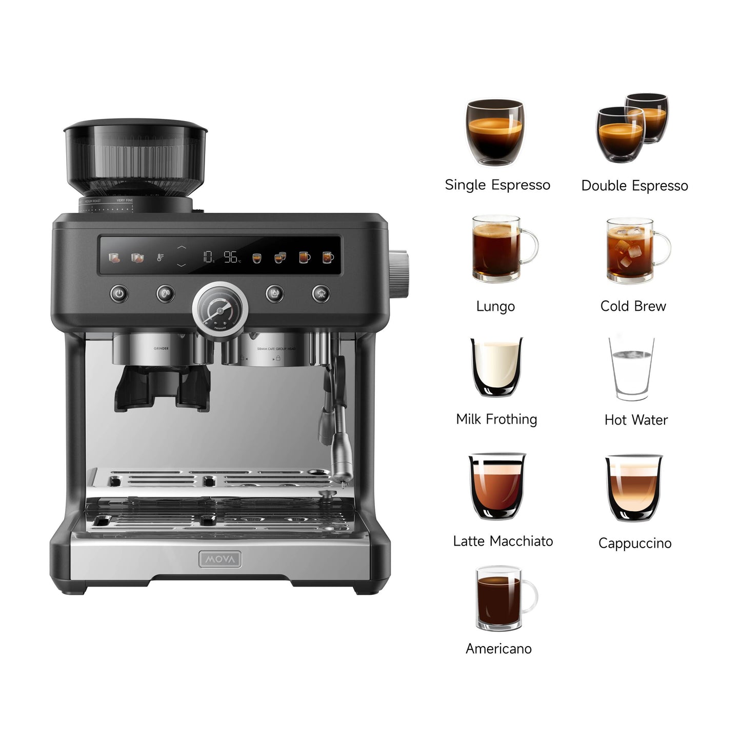 S20 Pro Kavos aparatas (Juoda)