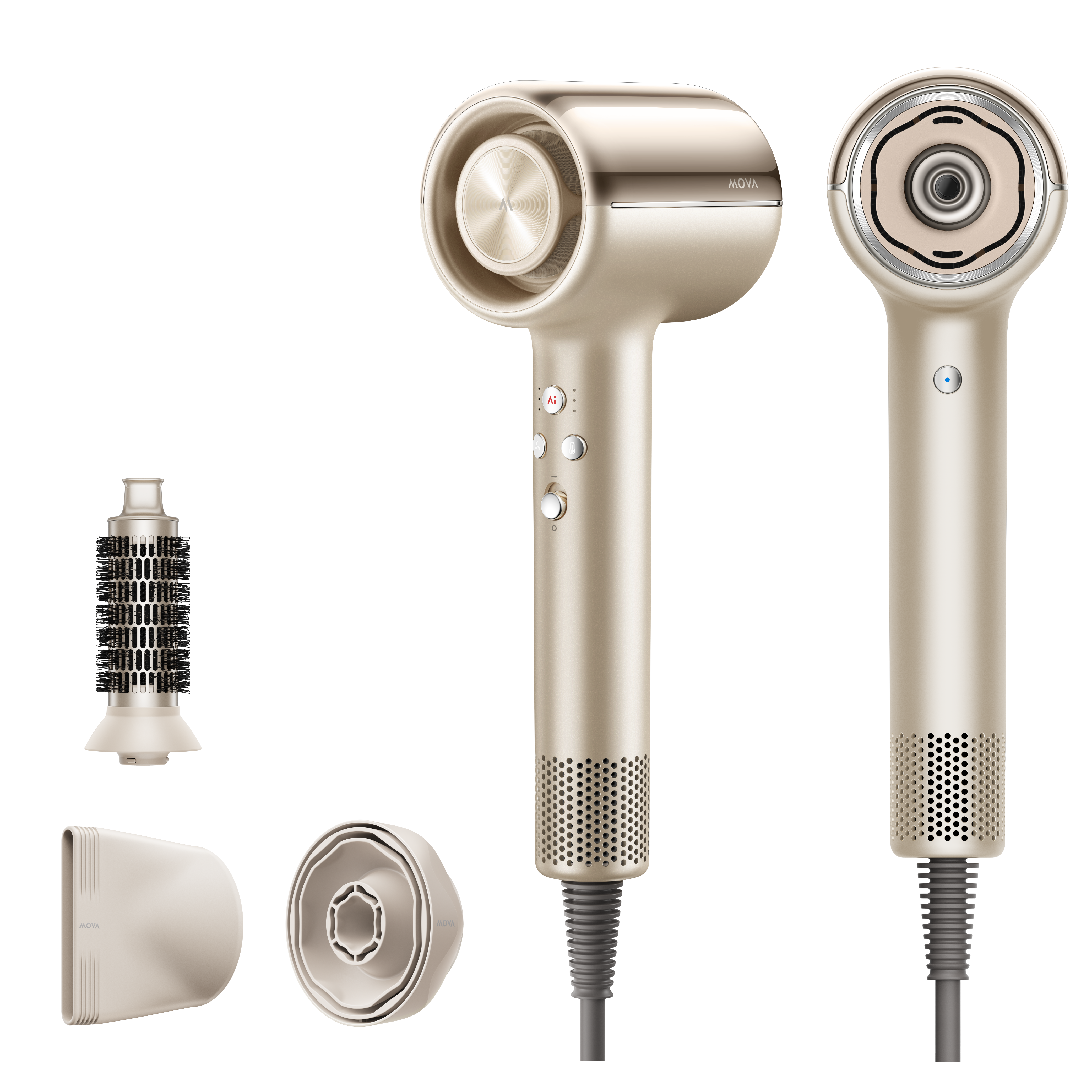 MOVA Shine 20 Aukso spalvos Plaukų džiovintuvas